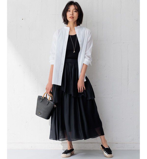 23区「【新色追加/見上愛さん着用】オーガニック コットンリブ タンクトップ」|タンクトップ|