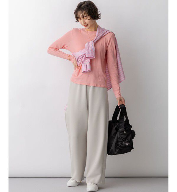 23区「【新色追加/見上愛さん着用】オーガニック コットンリブ タンクトップ」|タンクトップ|