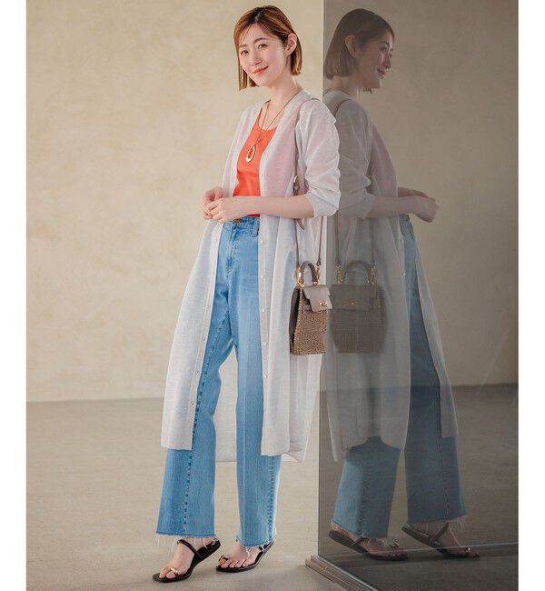 23区「【新色追加/見上愛さん着用】オーガニック コットンリブ タンクトップ」|タンクトップ|