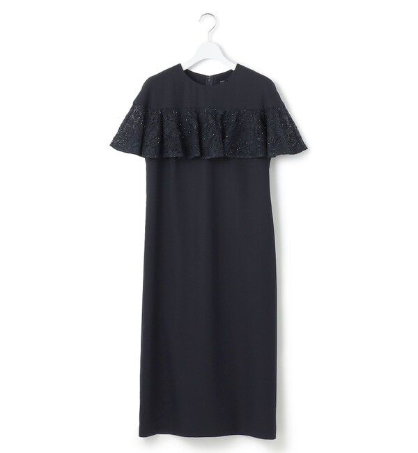 23区「【APPLAUDIR】スパンコールレース フリルコンビドレス」|ドレス|