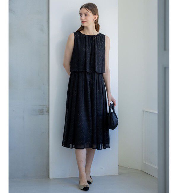 23区「【APPLAUDIR】ドットシアークレープ ドレス」|ドレス|