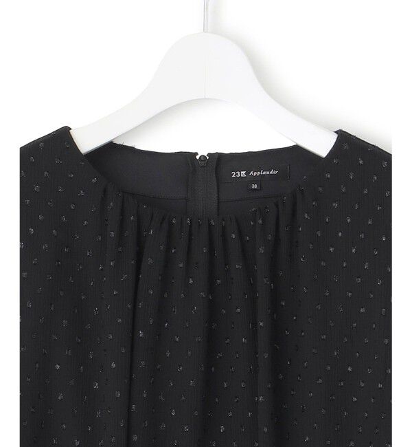 23区「【APPLAUDIR】ドットシアークレープ ドレス」|ドレス|