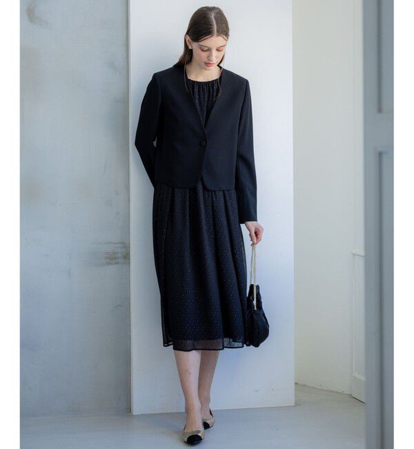 23区「【APPLAUDIR】ドットシアークレープ ドレス」|ドレス|