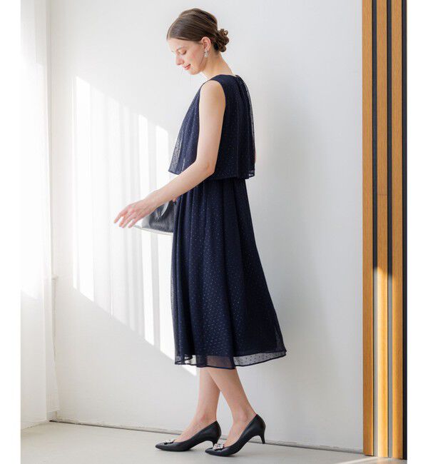 23区「【APPLAUDIR】ドットシアークレープ ドレス」|ドレス|