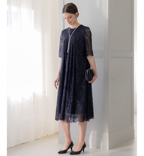 23区「【APPLAUDIR】ブライトフラワーレース ドレス」|ドレス|