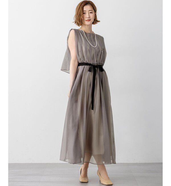 23区「【APPLAUDIR】グロッシーオーガンザ ドレス」|ドレス|