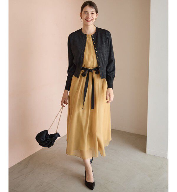 23区「【APPLAUDIR】グロッシーオーガンザ ドレス」|ドレス|