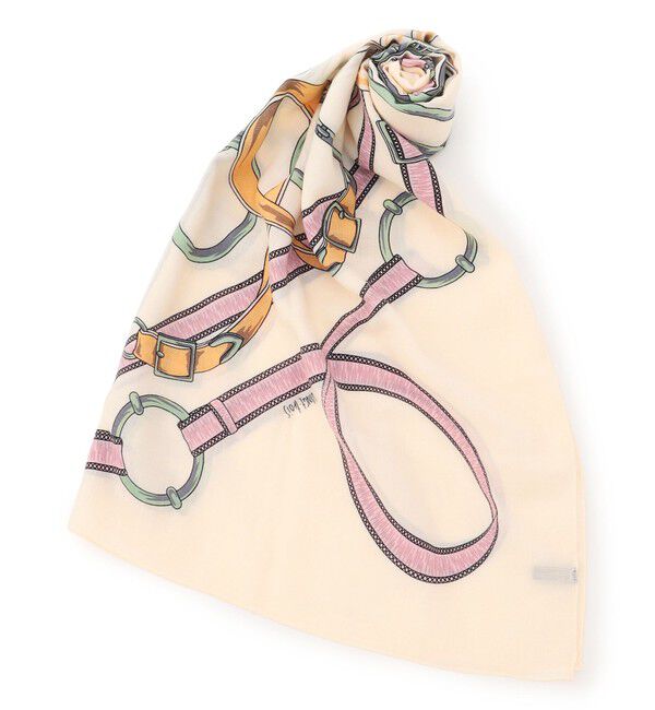 23区「【WEB&一部店舗限定】ウールカシミヤ デザイン ストール」|ストール|