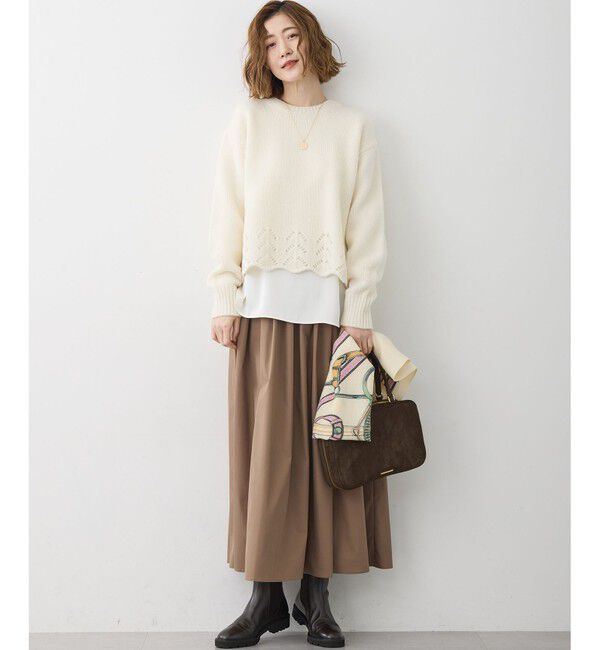 23区「【WEB&一部店舗限定】ウールカシミヤ デザイン ストール」|ストール|