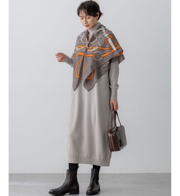 23区「【WEB&一部店舗限定】ウールカシミヤ デザイン ストール」|ストール|