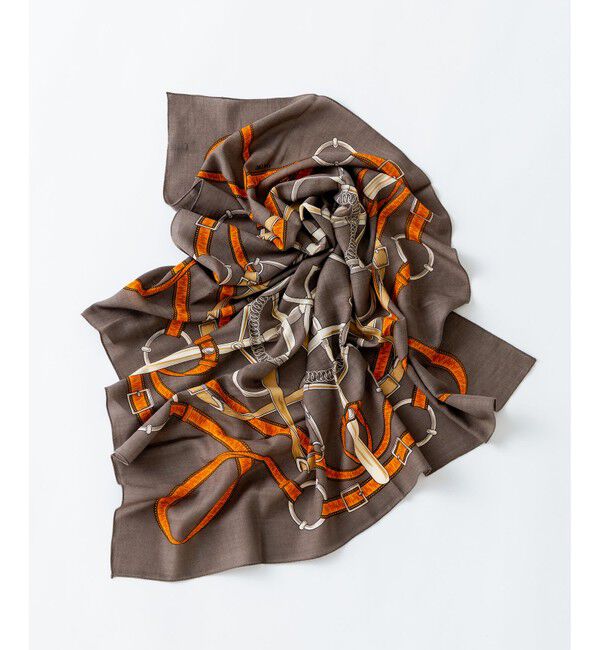 23区「【WEB&一部店舗限定】ウールカシミヤ デザイン ストール」|ストール|