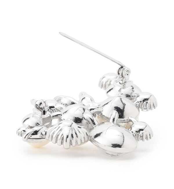 23区「パールMIXトライアングル ブローチ」|ブローチ・コサージュ|