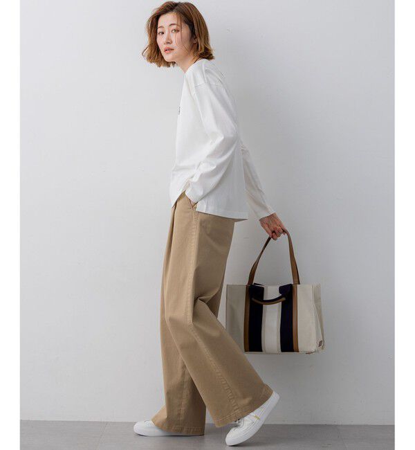 23区「【見上愛さん着用】ストレッチギャバ チノ ワイド パンツ」|その他|