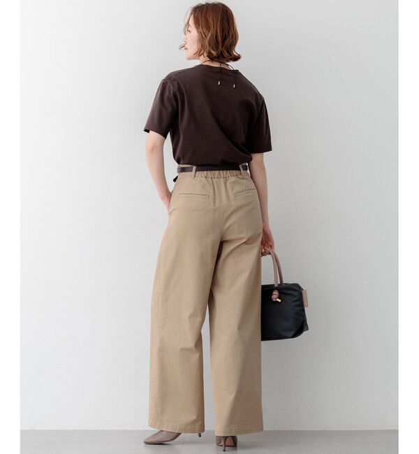 23区「【見上愛さん着用】ストレッチギャバ チノ ワイド パンツ」|その他|