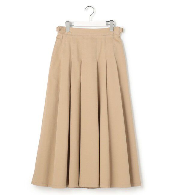 23区「ストレッチギャバ チノ タックフレアスカート」|スカート|