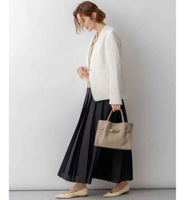 23区「アイアスマットストレッチ ノーカラージャケット」|その他|