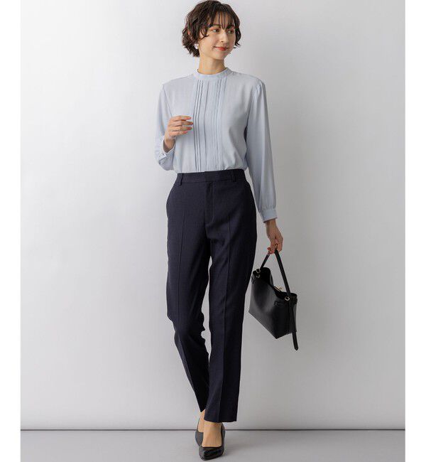 23区「アイアスマットストレッチ テーパード パンツ」|その他|