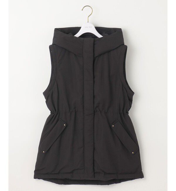 ANY SIS「【撥水・洗える】2WAYドロストフーディミドル ダウン」|ダウン|