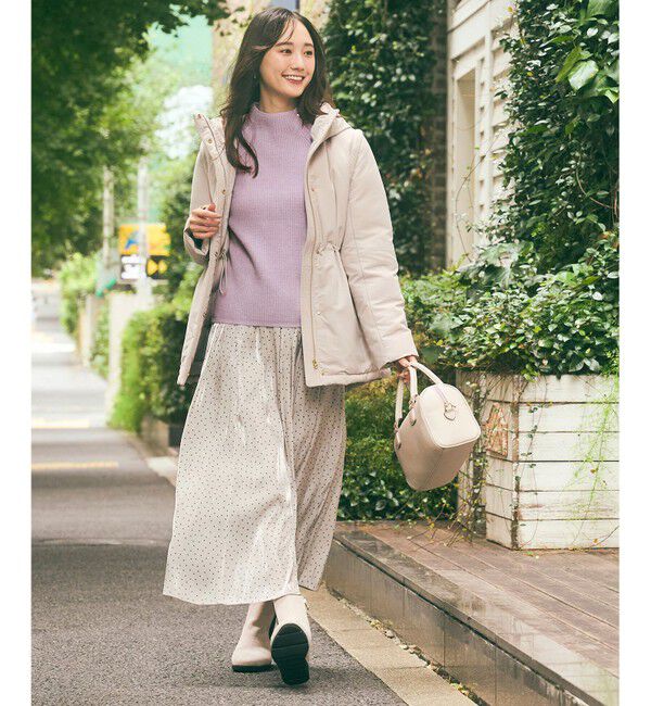 ANY SIS「【撥水・洗える】2WAYドロストフーディミドル ダウン」|ダウン|