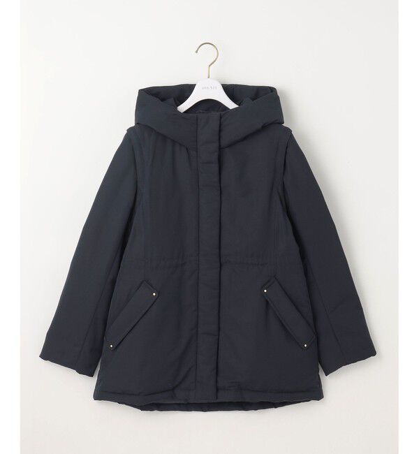 ANY SIS「【撥水・洗える】2WAYドロストフーディミドル ダウン」|ダウン|