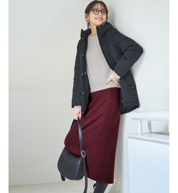 ANY SIS「【撥水・洗える】2WAYドロストフーディミドル ダウン」|ダウン|