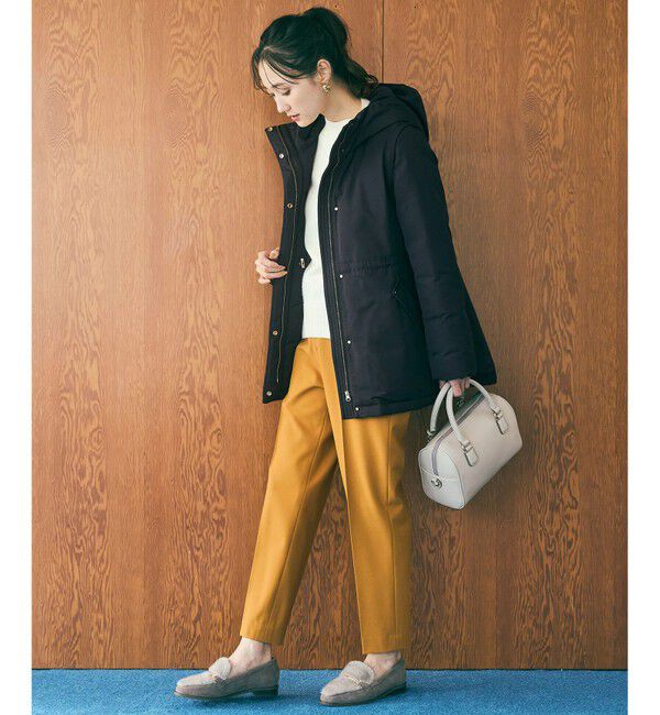 ANY SIS「【撥水・洗える】2WAYドロストフーディミドル ダウン」|ダウン|