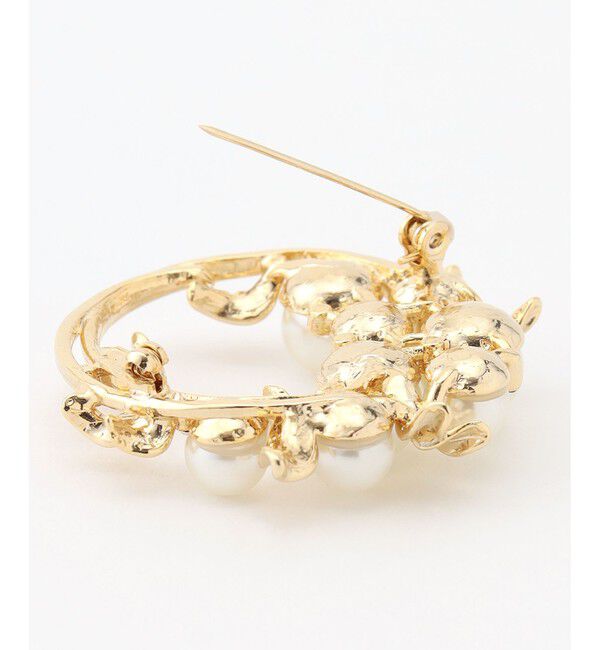 ANY SIS「ドロップパール調 ブローチ」|ブローチ・コサージュ|