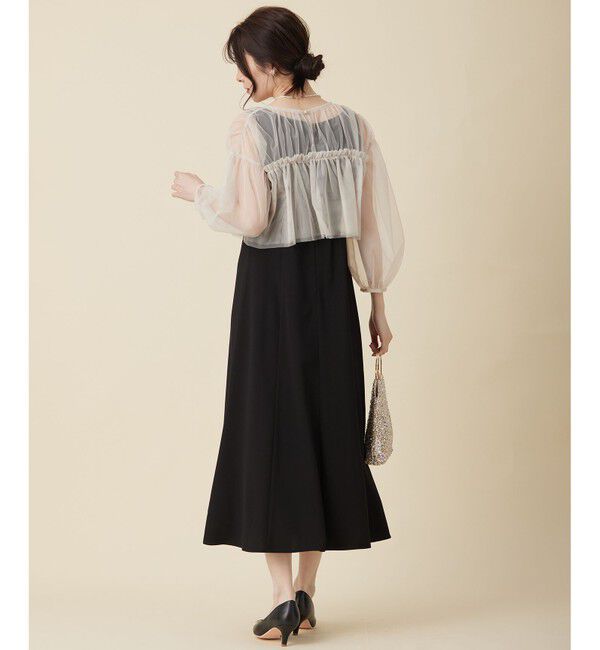 any SiS「【Lily Calin】チュールフリルトップス&times;ドレスセット」|ドレス|