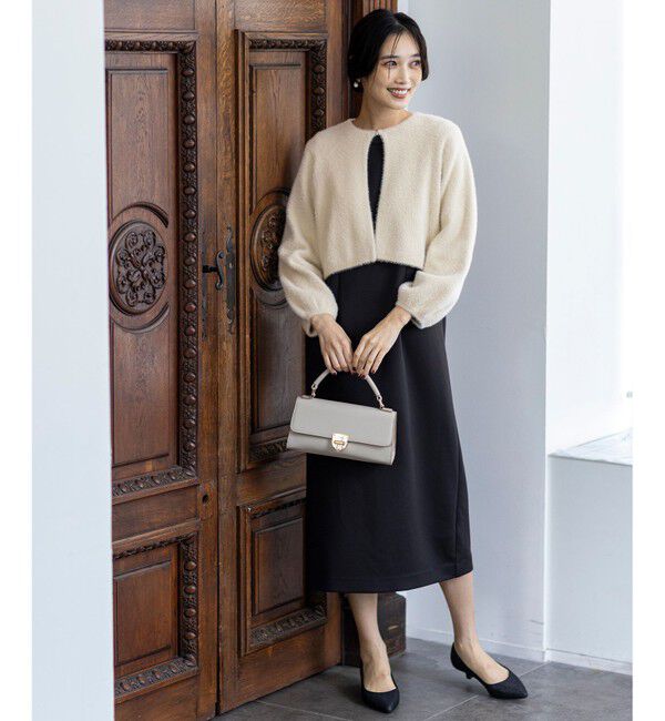 ANY SIS「【洗える】ベルスリーブナロー ドレス」|ドレス|