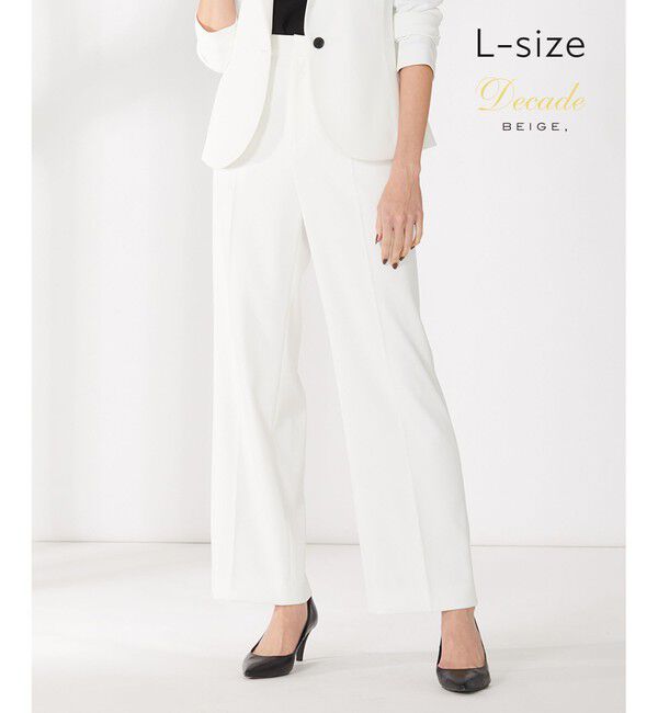 BEIGE,「【L-size】LUIZA / ワイドパンツ」|その他|White