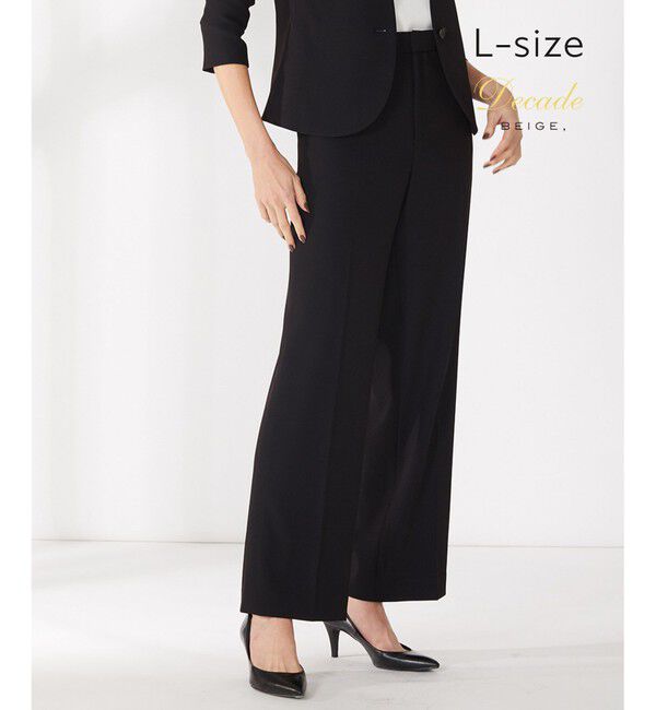 BEIGE,「【L-size】LUIZA / ワイドパンツ」|その他|Black