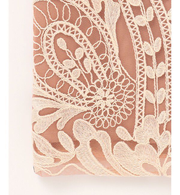 GRACE CONTINENTAL「オーガン袖コード刺繍ドレス」|ドレス|