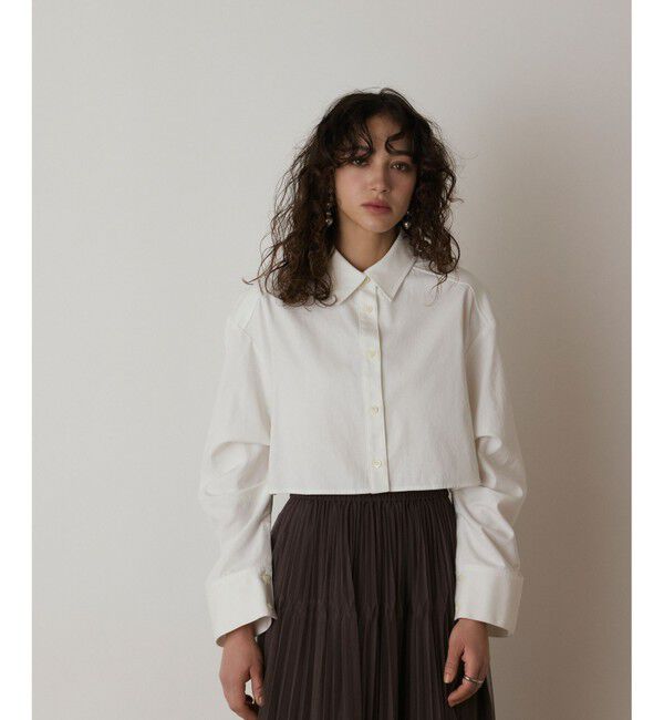  「タックスリーブデニムシャツ」|シャツ・ブラウス|