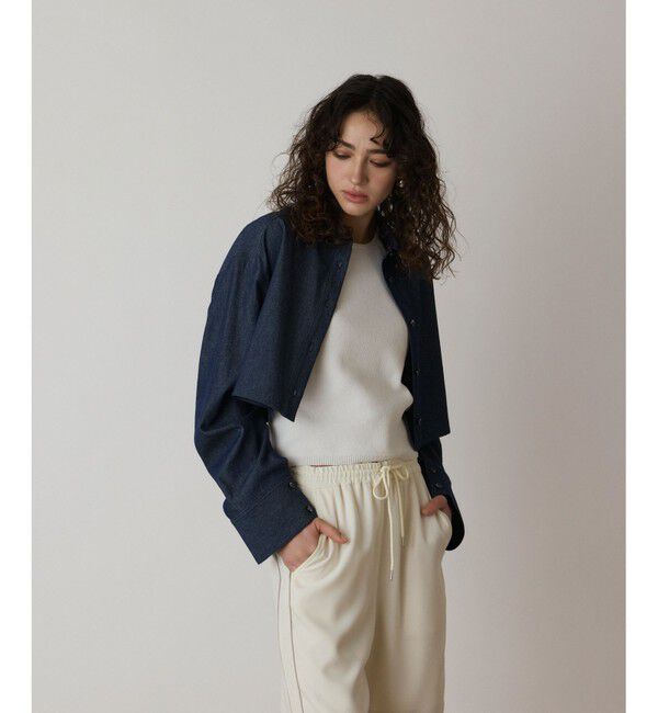  「タックスリーブデニムシャツ」|シャツ・ブラウス|