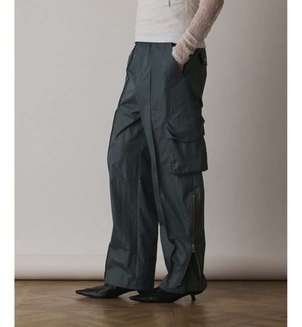 GRACE CONTINENTAL「ナイロンジップカーゴパンツ」|その他|グレー