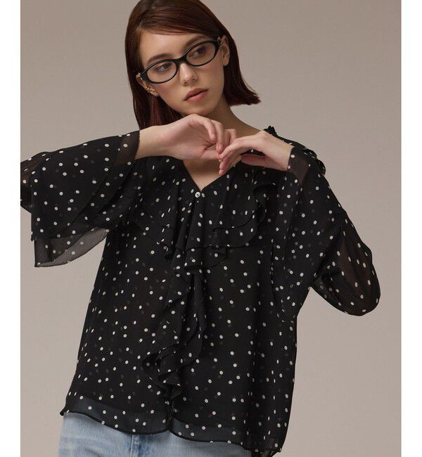 Diagram「ラッフルドットトップ」|シャツ・ブラウス|