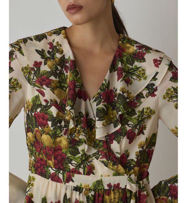 GRACE CONTINENTAL「ボタニカルベリープリントワンピース」|ワンピース|