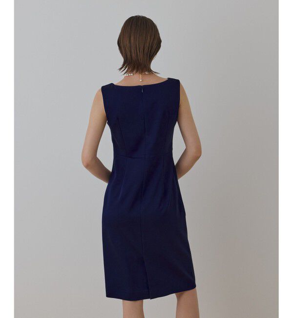 GRACE CONTINENTAL「サテンクロスドレープワンピース」|ドレス|