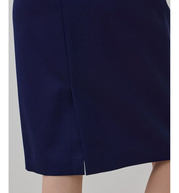 GRACE CONTINENTAL「サテンクロスドレープワンピース」|ドレス|