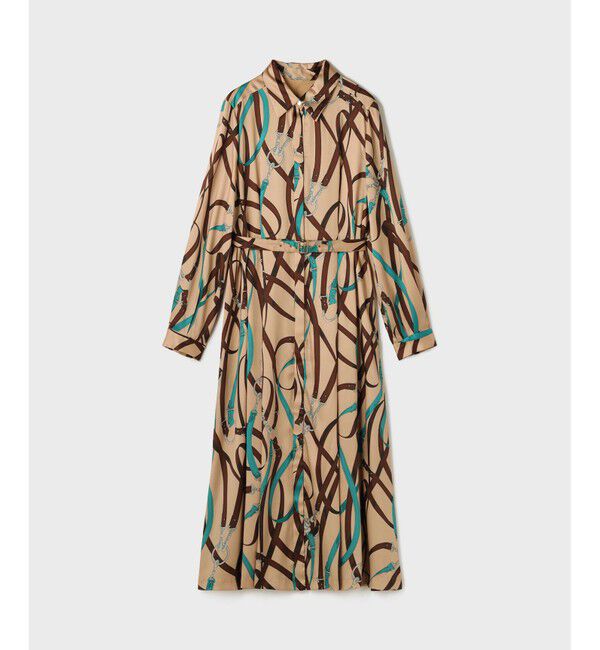 Grace Class「ベルトプリントシャツドレス」|ワンピース|