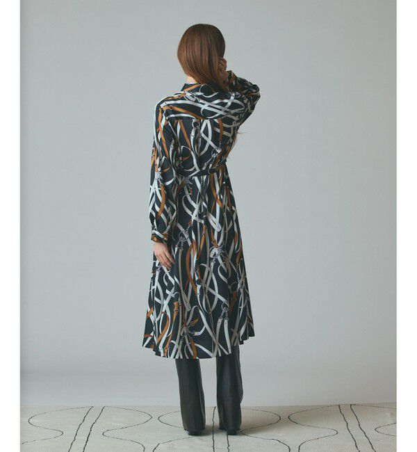 Grace Class「ベルトプリントシャツドレス」|ワンピース|