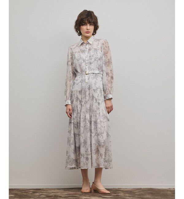 Diagram「【オンラインストア・梅田阪急店限定】フラワープリントプリーツワンピース」|ワンピース|