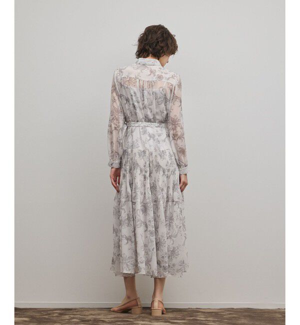 Diagram「【オンラインストア・梅田阪急店限定】フラワープリントプリーツワンピース」|ワンピース|