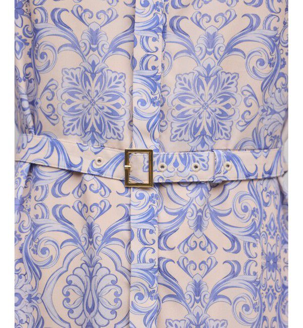 GRACE CONTINENTAL「ダマスク柄風プリントワンピース」|ワンピース|