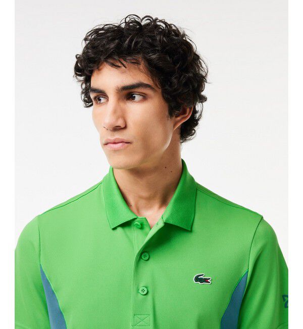 LACOSTE「『ノバク・ジョコビッチ』サイド切り替えウルトラドライポロシャツ」|ポロシャツ|