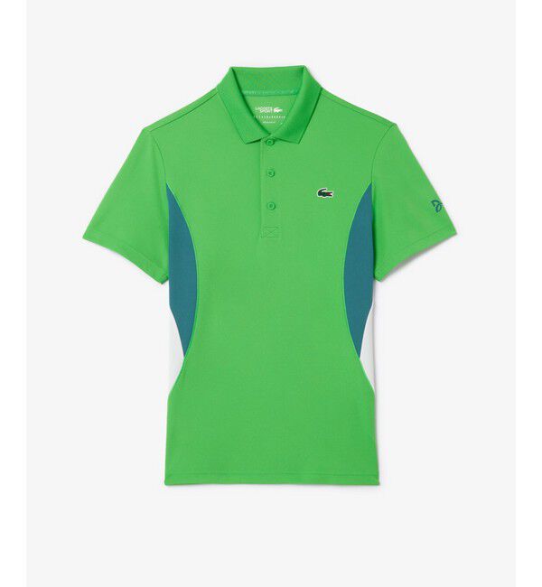 LACOSTE「『ノバク・ジョコビッチ』サイド切り替えウルトラドライポロシャツ」|ポロシャツ|