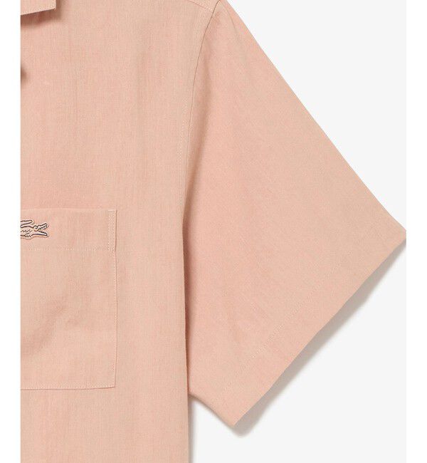 LACOSTE「リネン&times;レーヨンオープンカラーシャツ」|シャツ・ブラウス|