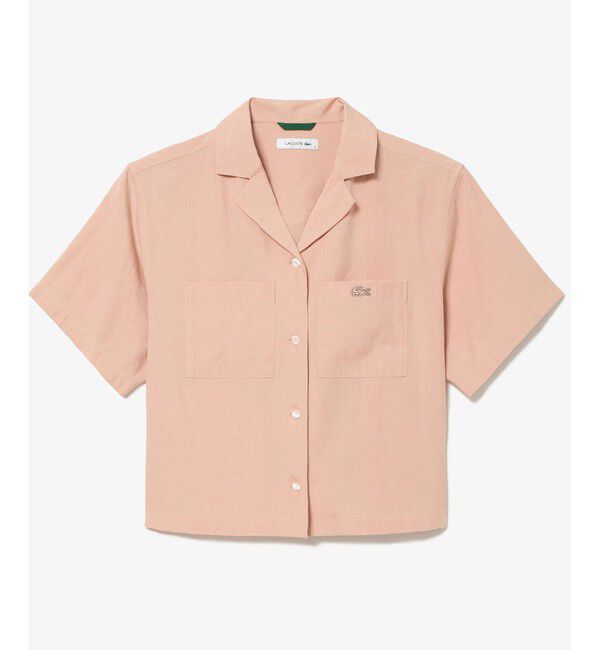 LACOSTE「リネン&times;レーヨンオープンカラーシャツ」|シャツ・ブラウス|