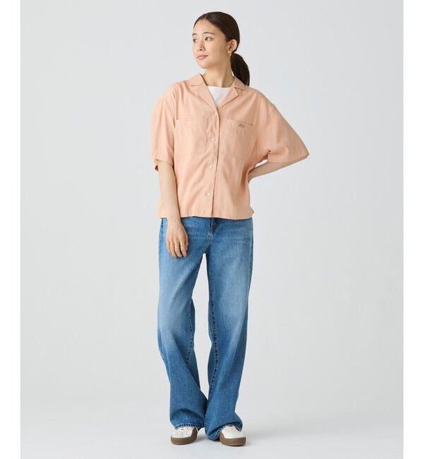 LACOSTE「リネン&times;レーヨンオープンカラーシャツ」|シャツ・ブラウス|