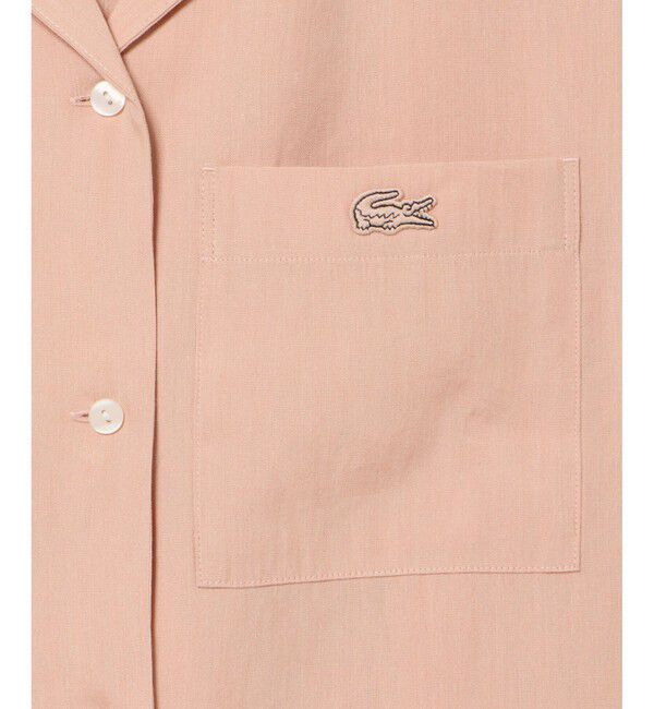 LACOSTE「リネン&times;レーヨンオープンカラーシャツ」|シャツ・ブラウス|